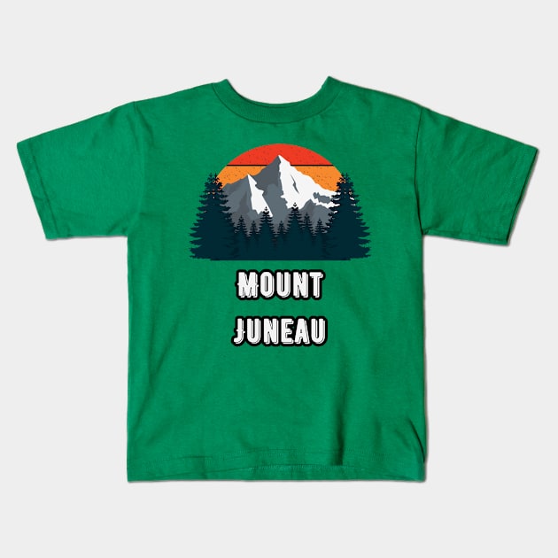 Mount Juneau Kids T-Shirt by Canada Cities